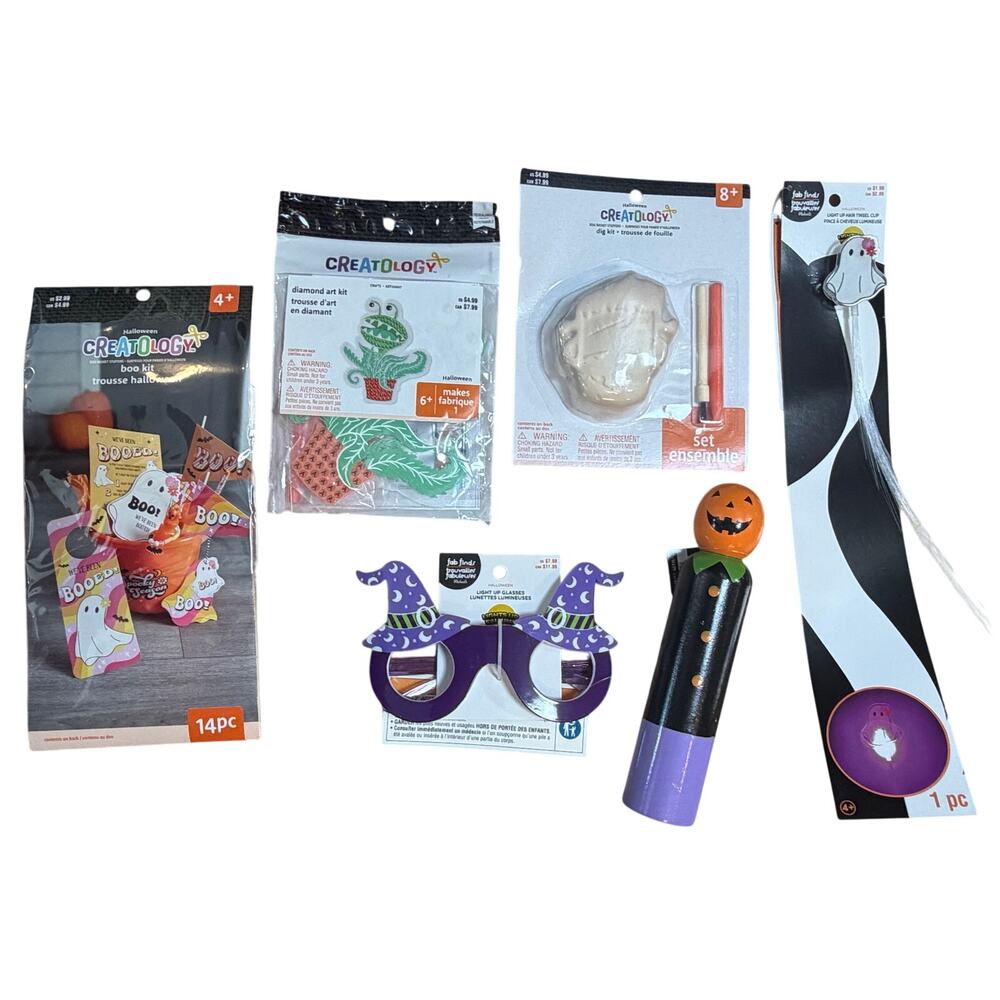 Halloween Boo Basket Michaels Creatology Kids Witch & Pumpkin Bundle NWT